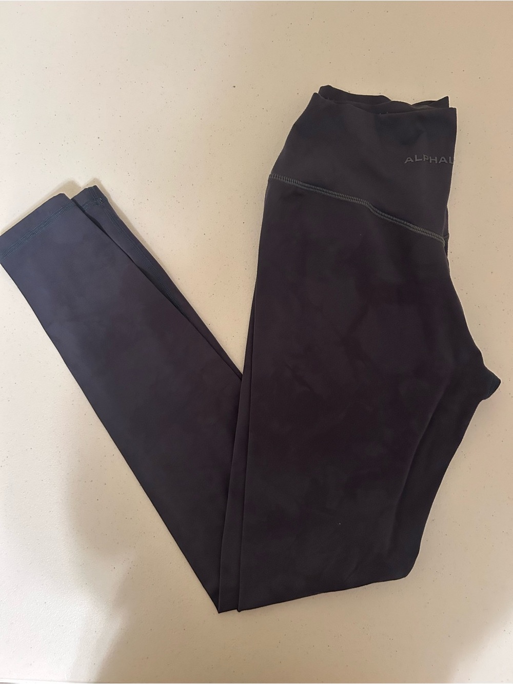 Alphalete Blue Tie Die High-Rise Performance Leggings